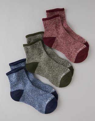 AE Quarter Crew Socks 3-Pack