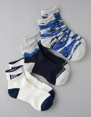 AE Quarter Crew Socks 3-Pack
