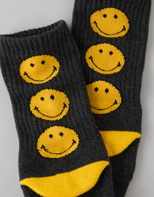 AE Smiley Crew Socks