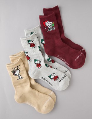 AE Peanuts Socks 3-Pack