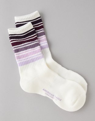 AE Graphic Terry Crew Socks