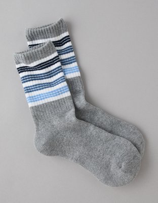 AE Graphic Terry Crew Socks | AE