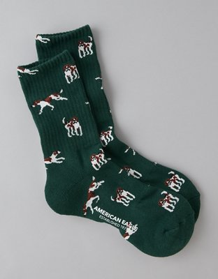 AE Graphic Terry Crew Socks