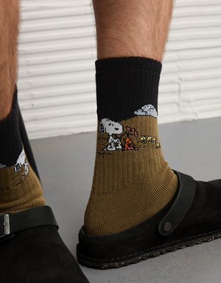 AE Peanuts Crew Socks