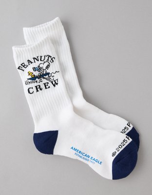 AE Peanuts Terry Crew Socks