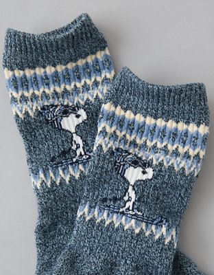 AE Snoopy Crew Socks