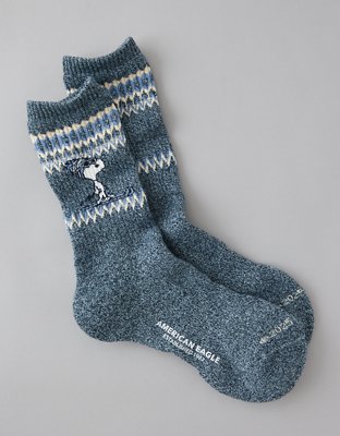 AE Snoopy Crew Socks