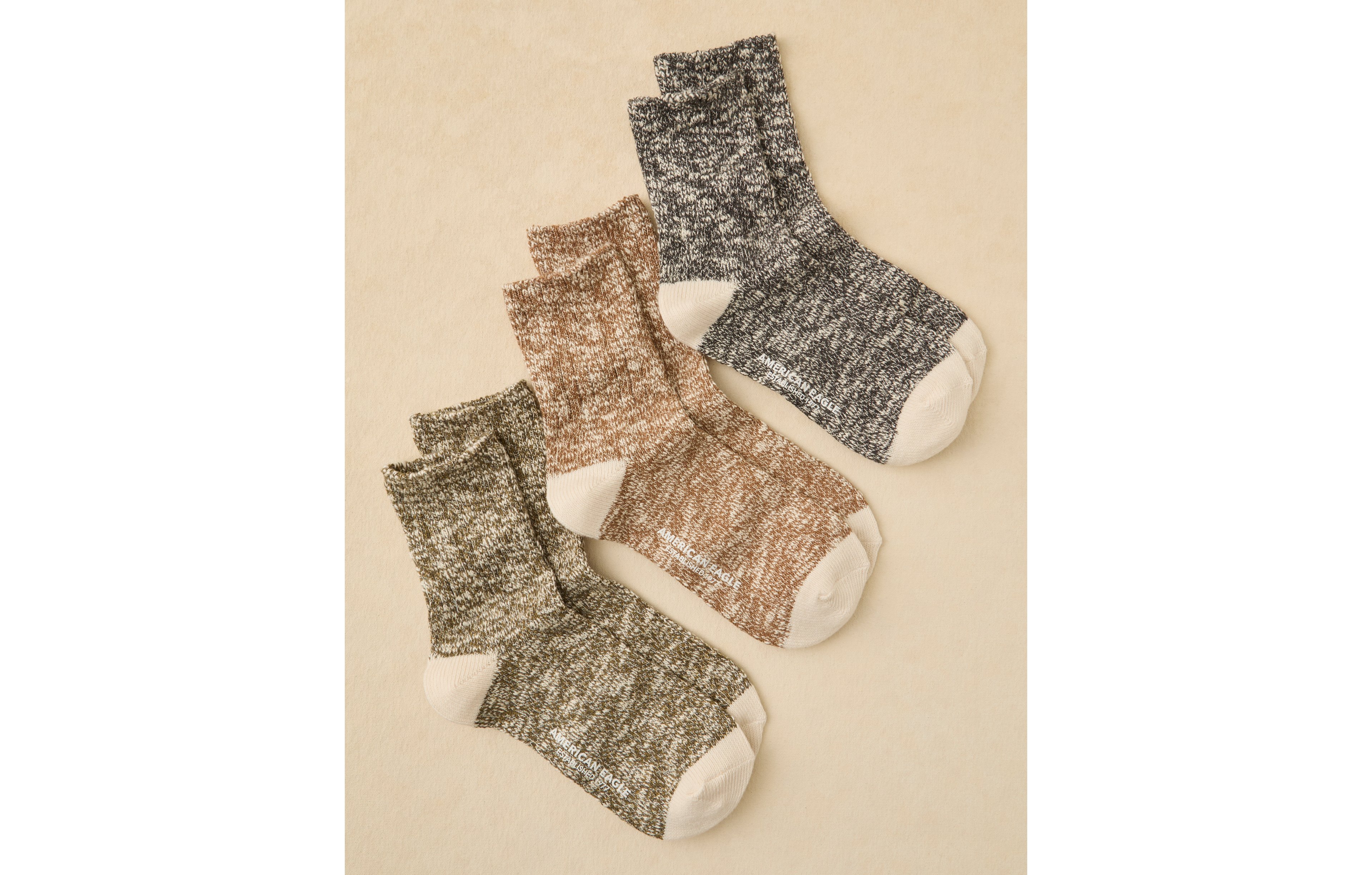 AE Marl Camp Socks 3-Pack
