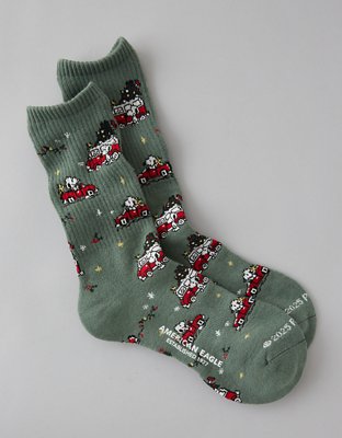 AE Peanuts Crew Socks