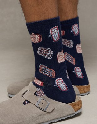 AE Sardine Can Terry Crew Socks