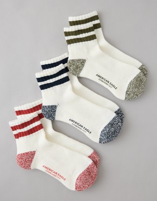 AE Quarter Crew Socks 3-Pack