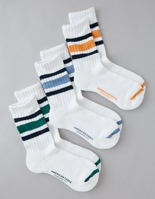 AE Retro Stripe Crew Socks 3-Pack