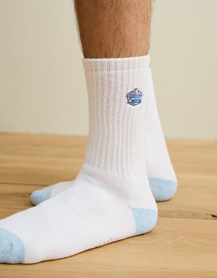 AE White Castle Crew Socks