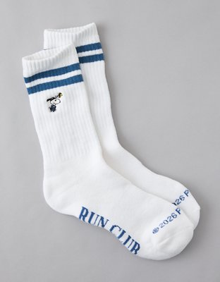 AE Snoopy Run Club Crew Socks