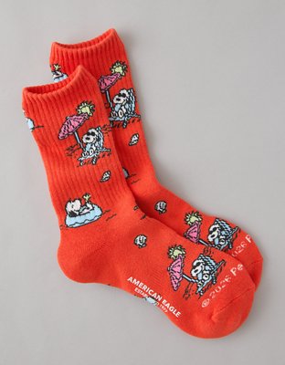 AE Snoopy Beach Crew Socks from American Eagle - $9.95