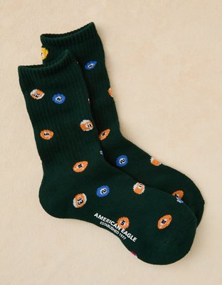 AE Graphic Crew Socks