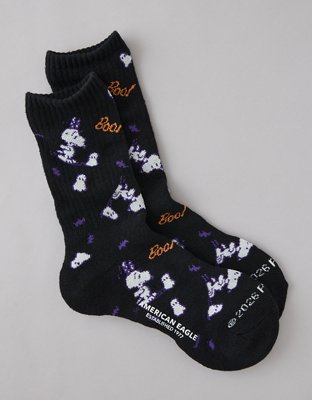 AE Snoopy Halloween Crew Socks