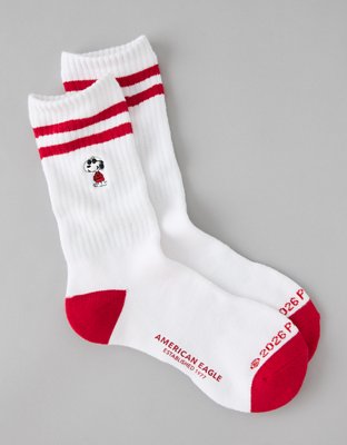 american eagle dress socks AE Solid Cropped Crew 3-Pack Women's Brown One Size Unique Gifts for Father or Boyfriend AE Sporty Ankle Socks 3-Pack