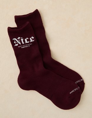 AE Nice Graphic Crew Socks