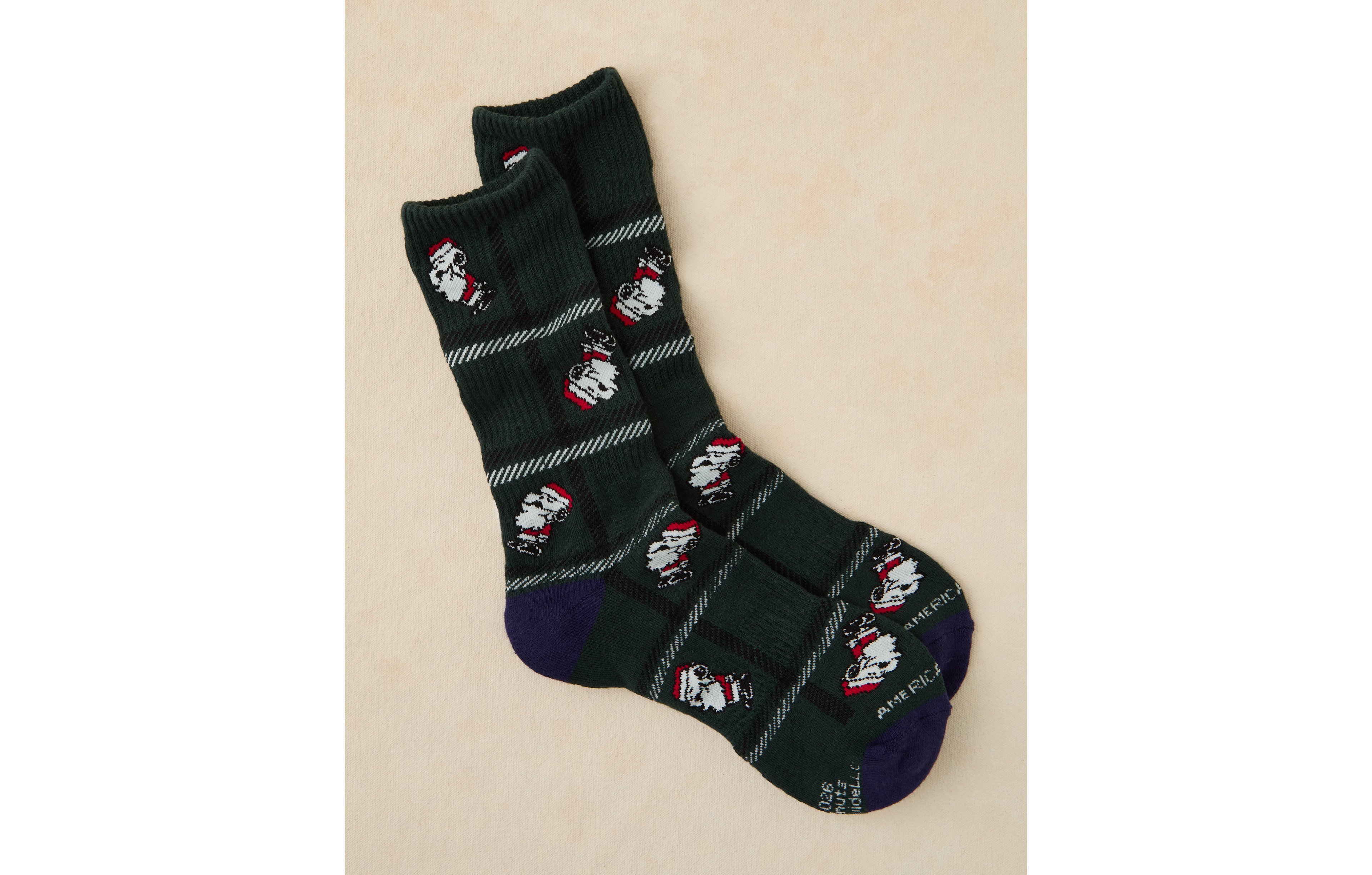 AE Santa Snoopy Graphic Crew Socks