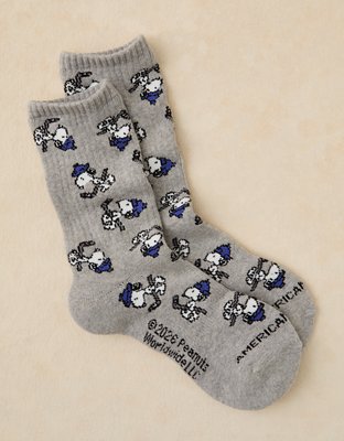 AE Snoopy Graphic Crew Socks