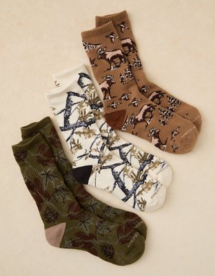 AE Camo Crew Socks 3-Pack