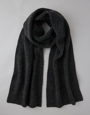 レディース CLANE COLOR STITCH SCARF ブラック