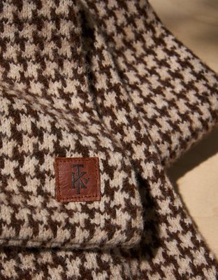 AE x Tru Kolors Knit Houndstooth Scarf