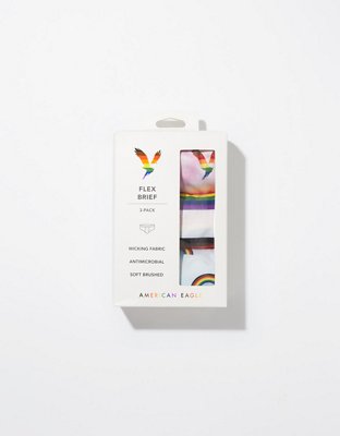 Трусы-брифы AEO Pride Flex для мужчин, 3 шт. — American Eagle — фото 2
