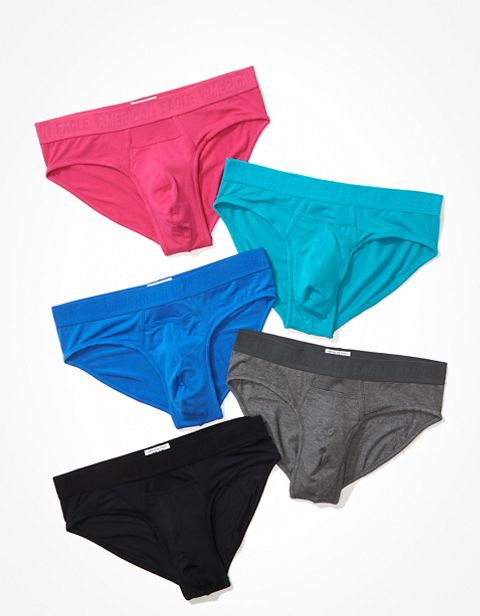 Трусы-брифы AEO Horizontal Fly для мужчин, 5 шт. — American Eagle