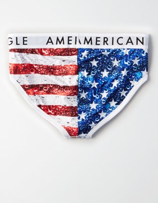 Трусы-брифы AEO Slim Americana для мужчин, стрейч — American Eagle — фото 4