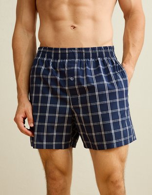 AEO Men's Poplin Classic Pocket Boxer Short