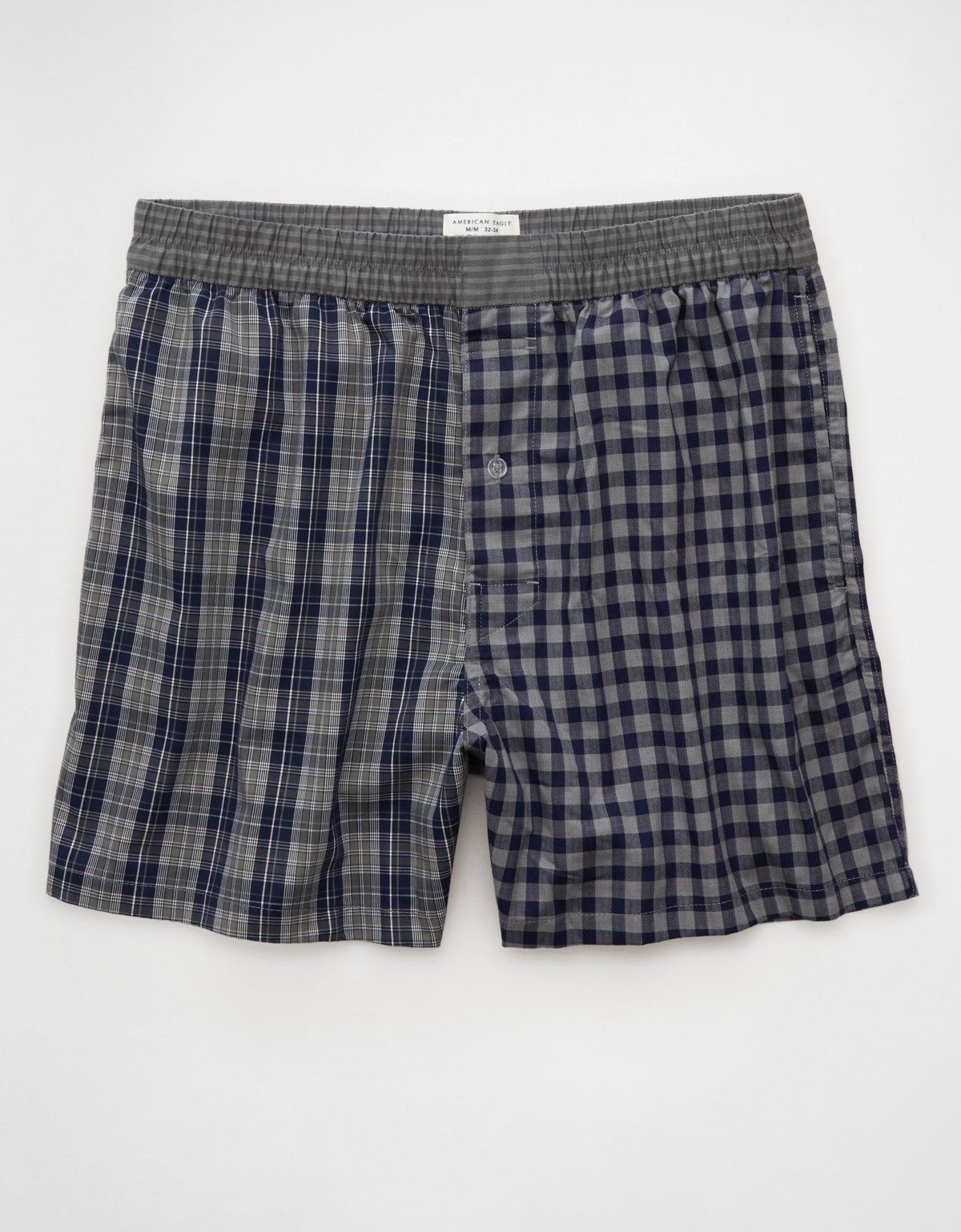 AEO Men's Plaid Stretch Poplin Boxer Short - image 3