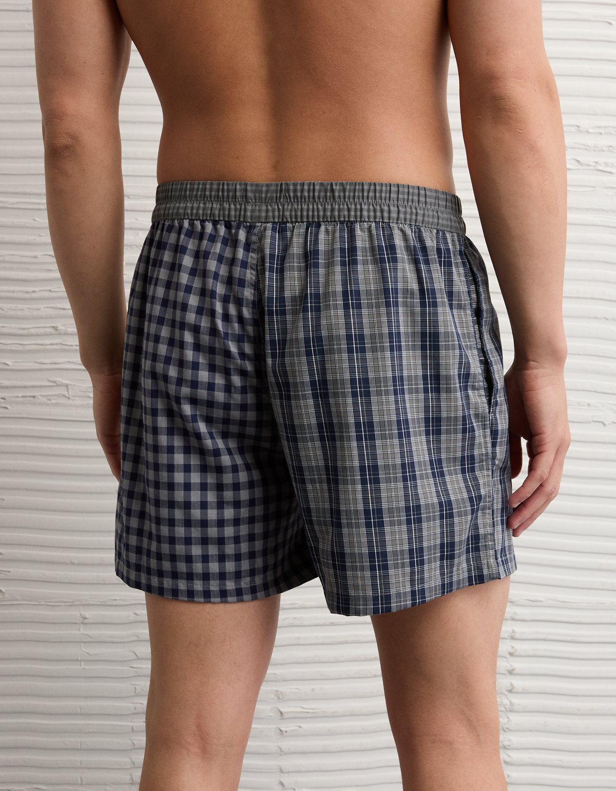 AEO Men's Plaid Stretch Poplin Boxer Short - image 2
