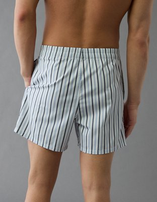 AEO Men's Striped Poplin Pocket Boxer Short