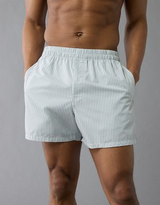 AEO Men's Striped Poplin Pocket Boxer Short