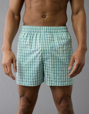 AEO Men's Striped Poplin Pocket Boxer Short