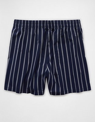 AEO Men's Striped Poplin Pocket Boxer Short
