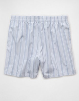AEO Men's Striped Poplin Pocket Boxer Short