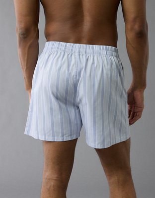 AEO Mens Striped Poplin Pocket Boxer Short