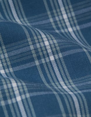 AEO Men's Plaid Poplin Pocket Boxer Short