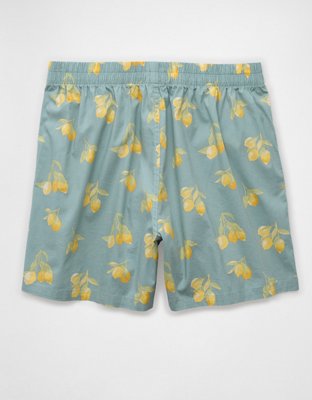 AEO Men's Lemons Poplin Pocket Boxer Short