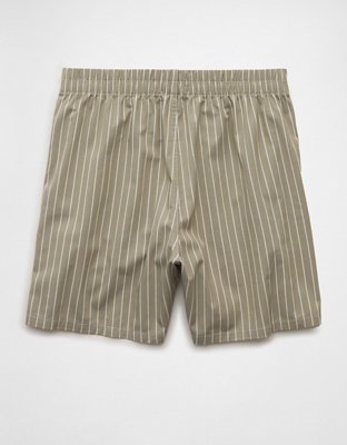AEO Men's Striped Poplin Pocket Boxer Short