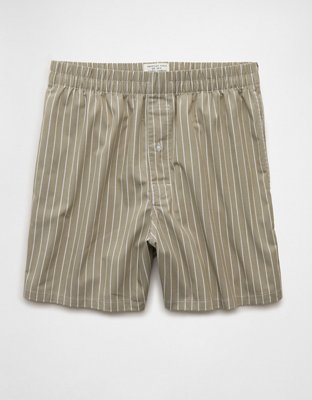 AEO Men's Striped Poplin Pocket Boxer Short