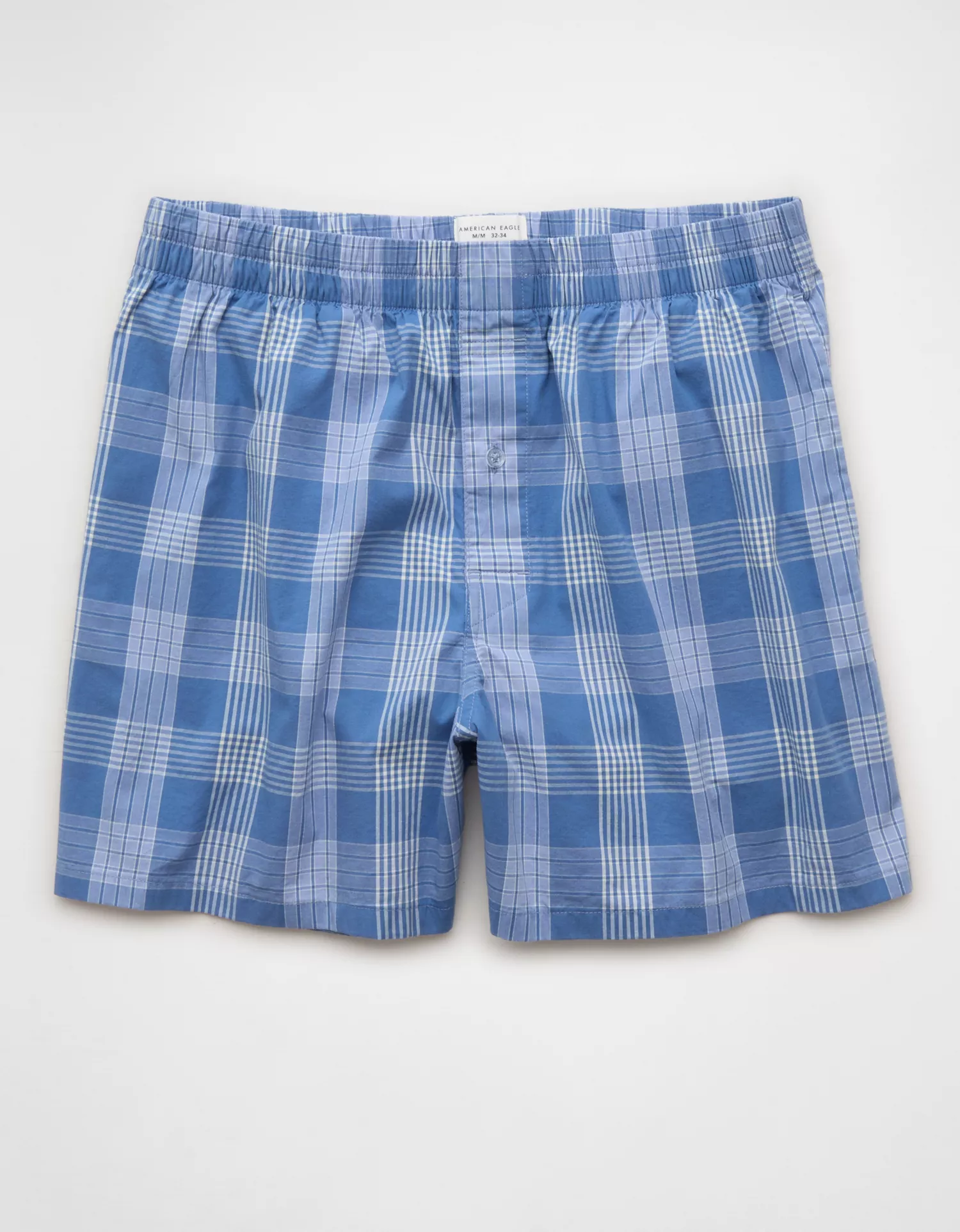 AEO Men's Poplin Plaid Classic Pocket Boxer Short - thumbnail 3