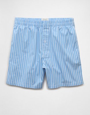 AEO Men's Striped Poplin Pocket Boxer Short
