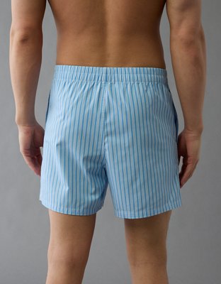 AEO Men's Striped Poplin Pocket Boxer Short