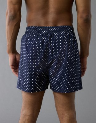 AEO Men's Polka Dots Poplin Pocket Boxer Short
