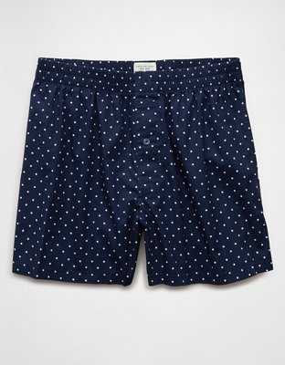 AEO Men's Polka Dots Poplin Pocket Boxer Short