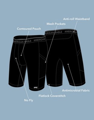AE 9" Active Flex Boxer Brief